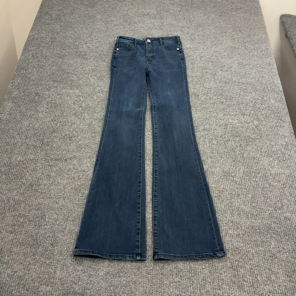 Pilcro Jeans Womens 25 Blue Denim Mid-Rise Bootcut Boho Casual